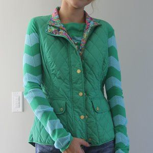 Lilly Pulitzer Green Getaway Quilted Vest